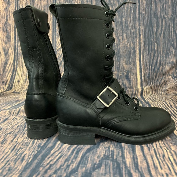 Women Motorcycle Boot Vibram Sole 